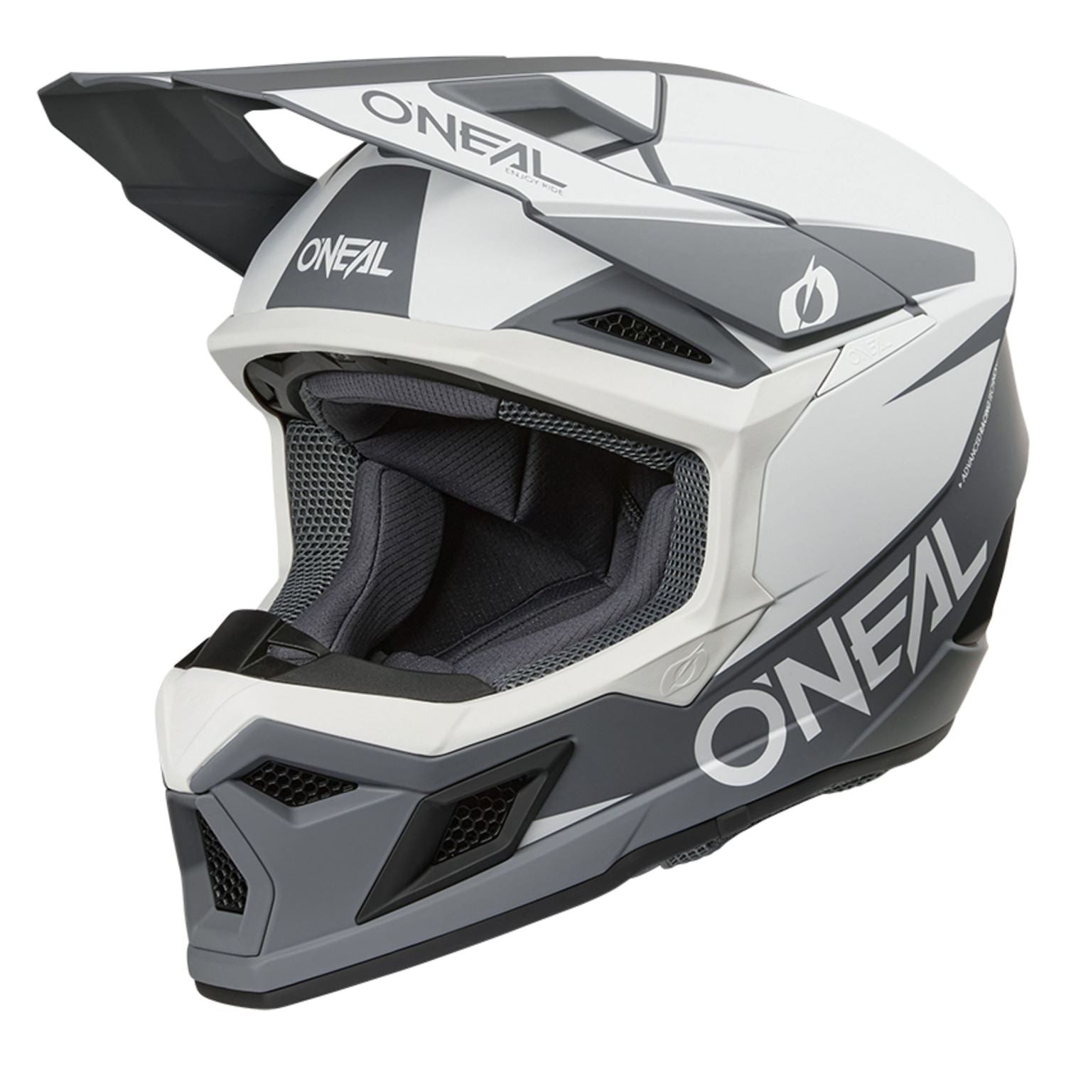 O'Neal 2026 3 SRS Solid White Black Helmet